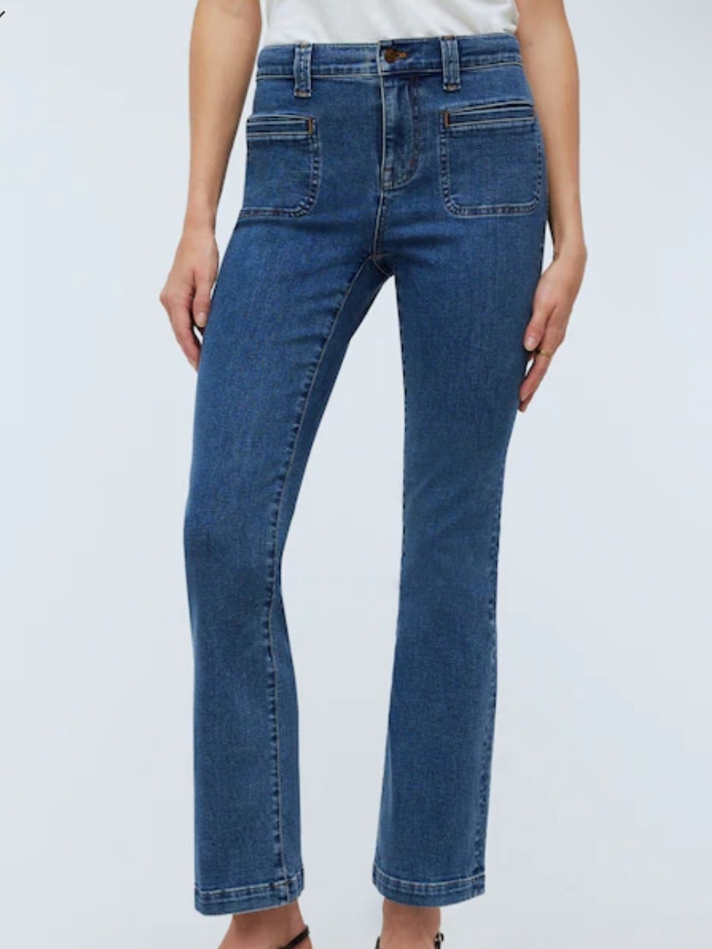 Madewell kick out crop jeans size 28 mid rise